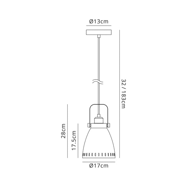 Noir Factory Pendant