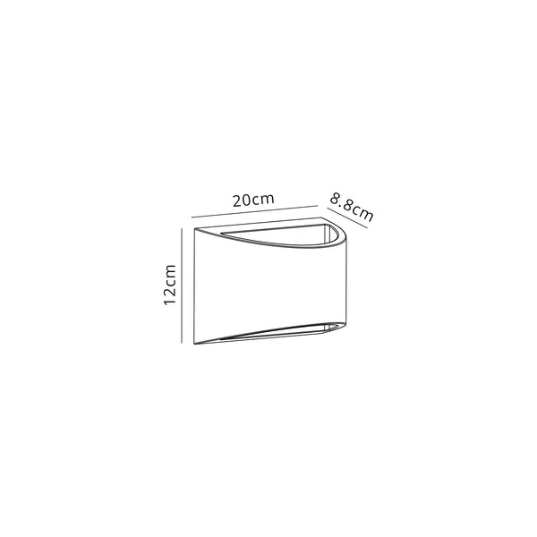 Paint Rectangular Wall Light