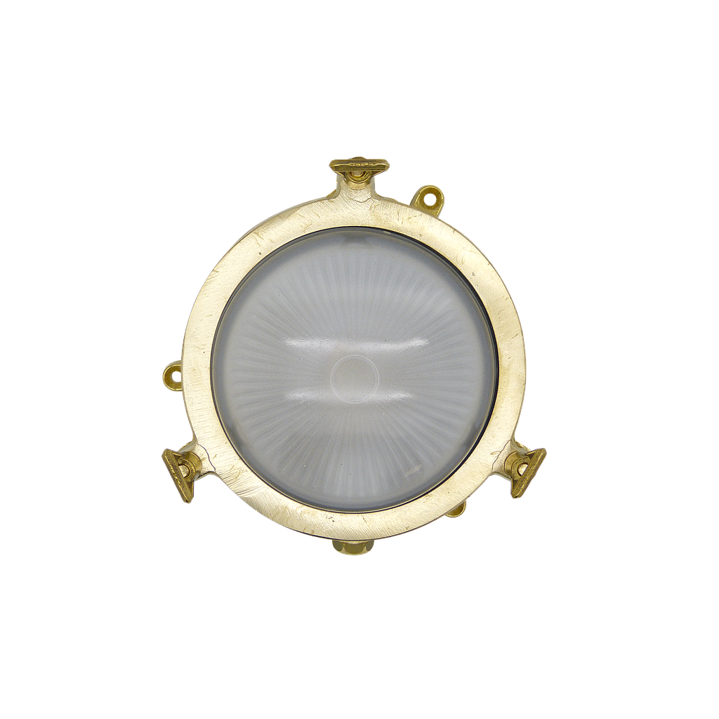 Solid Metal Mini Nautical Porthole Style Light with Traditional Glass