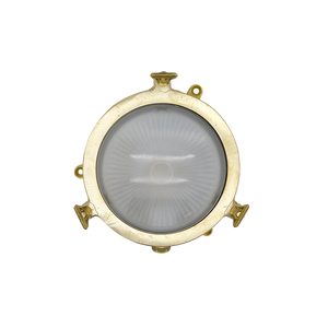 Solid Metal Mini Nautical Porthole Style Light with Traditional Glass