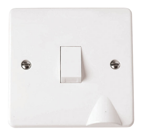 CLICK MODE 1-GANG 2-POLE 20A SWITCH WITH F/OUTLET