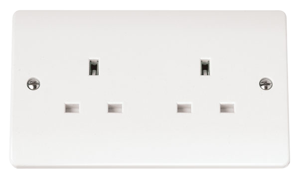 CLICK MODE 2-GANG 13A SOCKET OUTLET