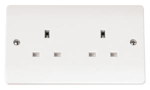 CLICK MODE 2-GANG 13A SOCKET OUTLET