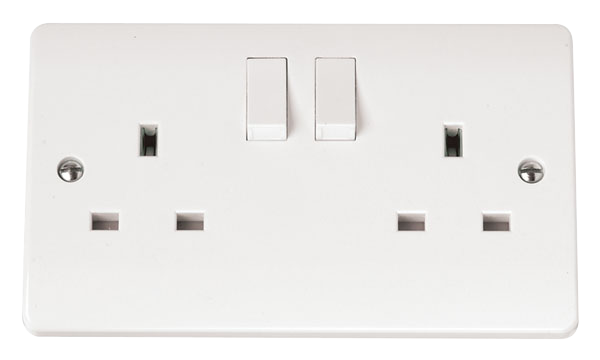 CLICK MODE 2-GANG DOUBLE POLE 13A SOCKET OUTLET SWI