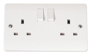 CLICK MODE 2-GANG DOUBLE POLE 13A SOCKET OUTLET SWI