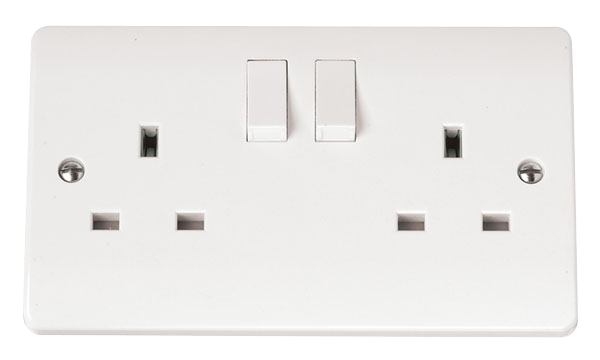 CLICK MODE 13A DP SWITCHED SOCKET WITH CLEAN EARTH
