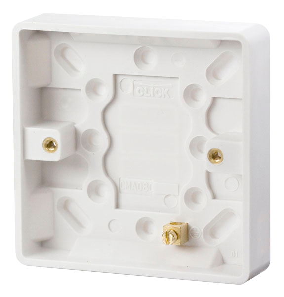 CLICK MODE 1-GANG 16mm PATTRESS BOX