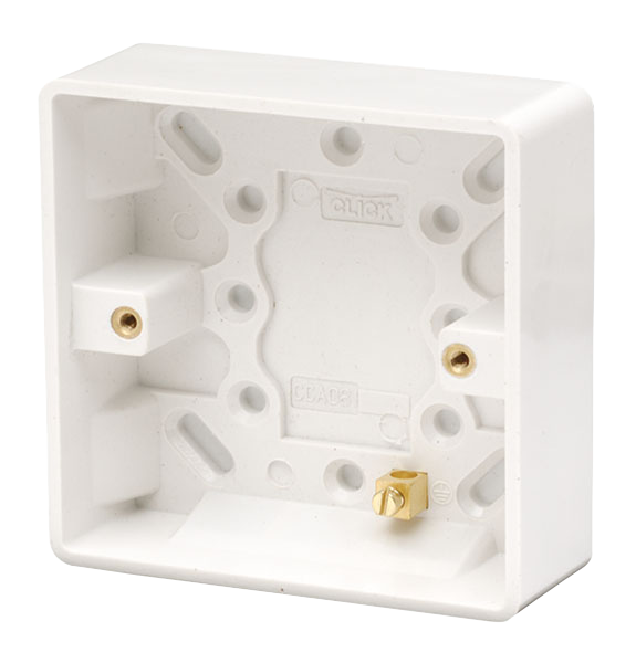 CLICK MODE 1-GANG 25mm PATTRESS BOX