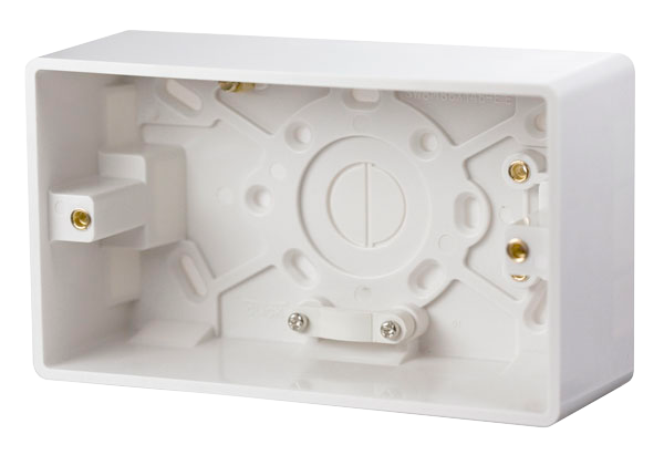 CLICK MODE 2-GANG 47MM PATTRESS BOX