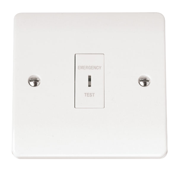CLICK MODE 10A DP KEY PLATE SWITCH  EMERGENCY TEST