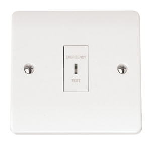 CLICK MODE 10A DP KEY PLATE SWITCH  EMERGENCY TEST
