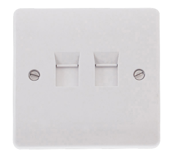 CLICK MODE 1 GANG DOUBLE CAT-5E OUTLET