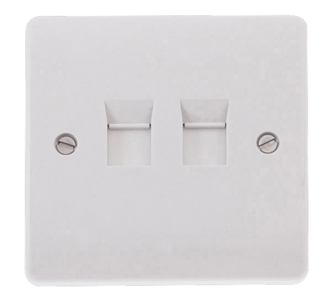 CLICK MODE 1 GANG DOUBLE CAT-5E OUTLET