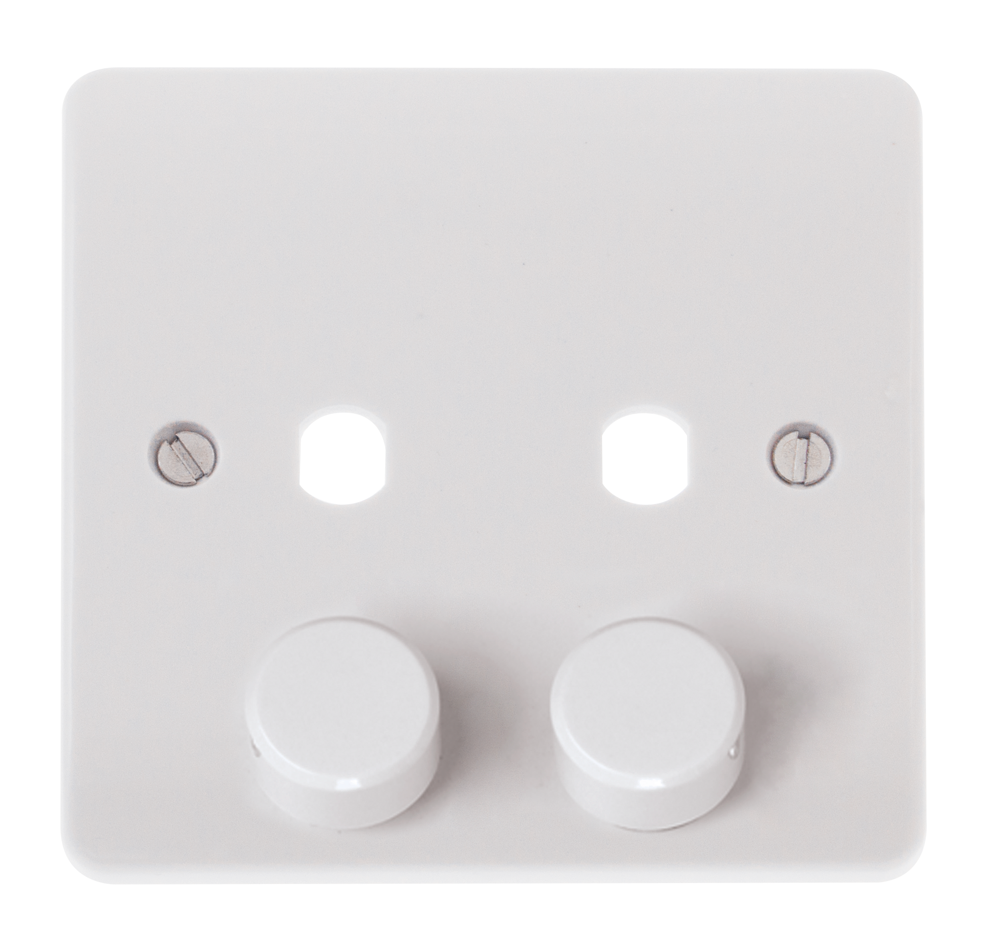 CLICK MODE MODE 2 GANG SINGLE DIMMER PLATE & KNOBS