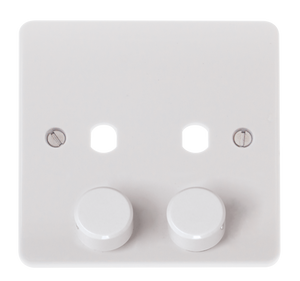 CLICK MODE MODE 2 GANG SINGLE DIMMER PLATE & KNOBS