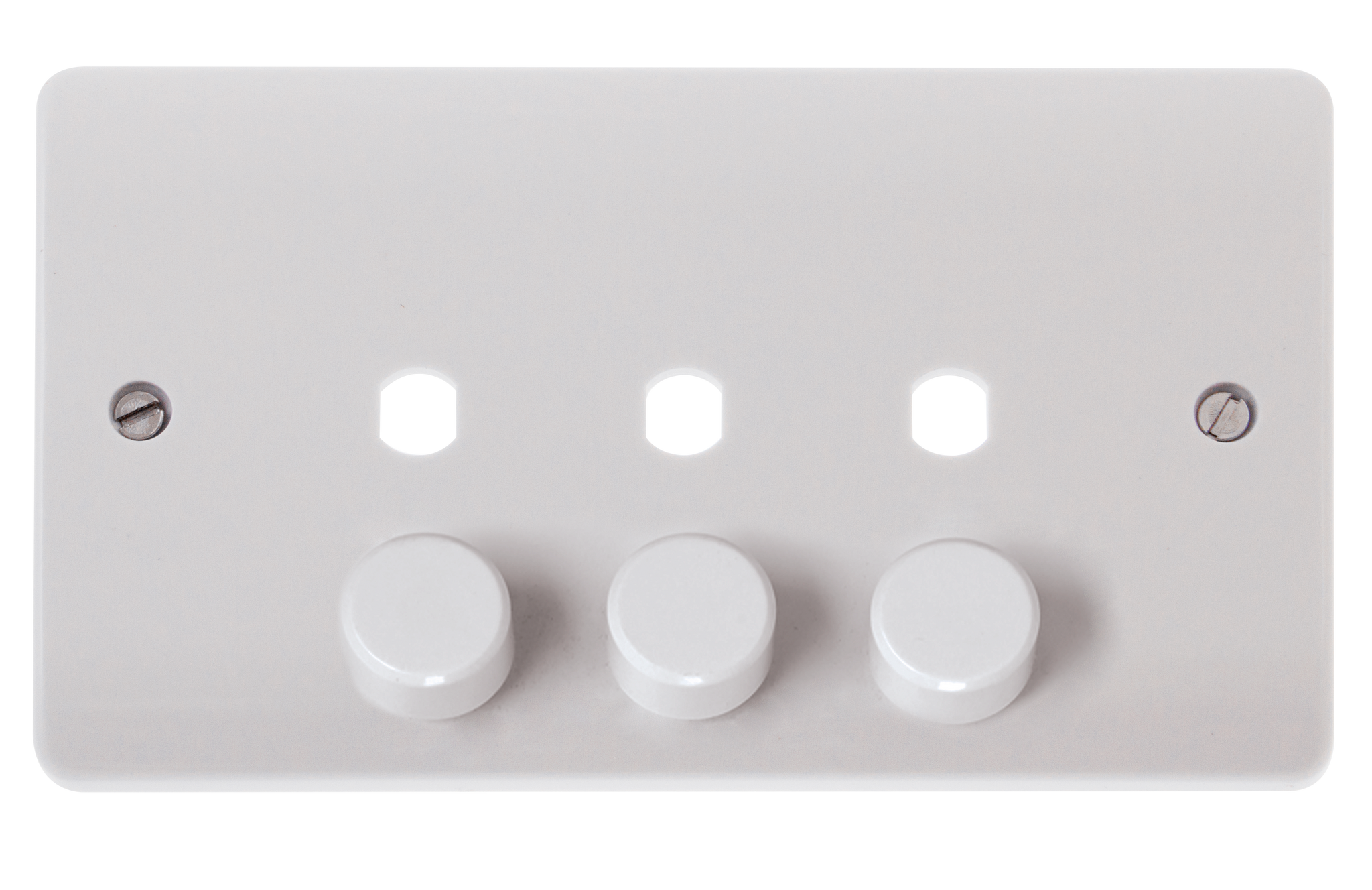 CLICK MODE MODE 3 GANG DOUBLE DIMMER PLATE & KNOBS