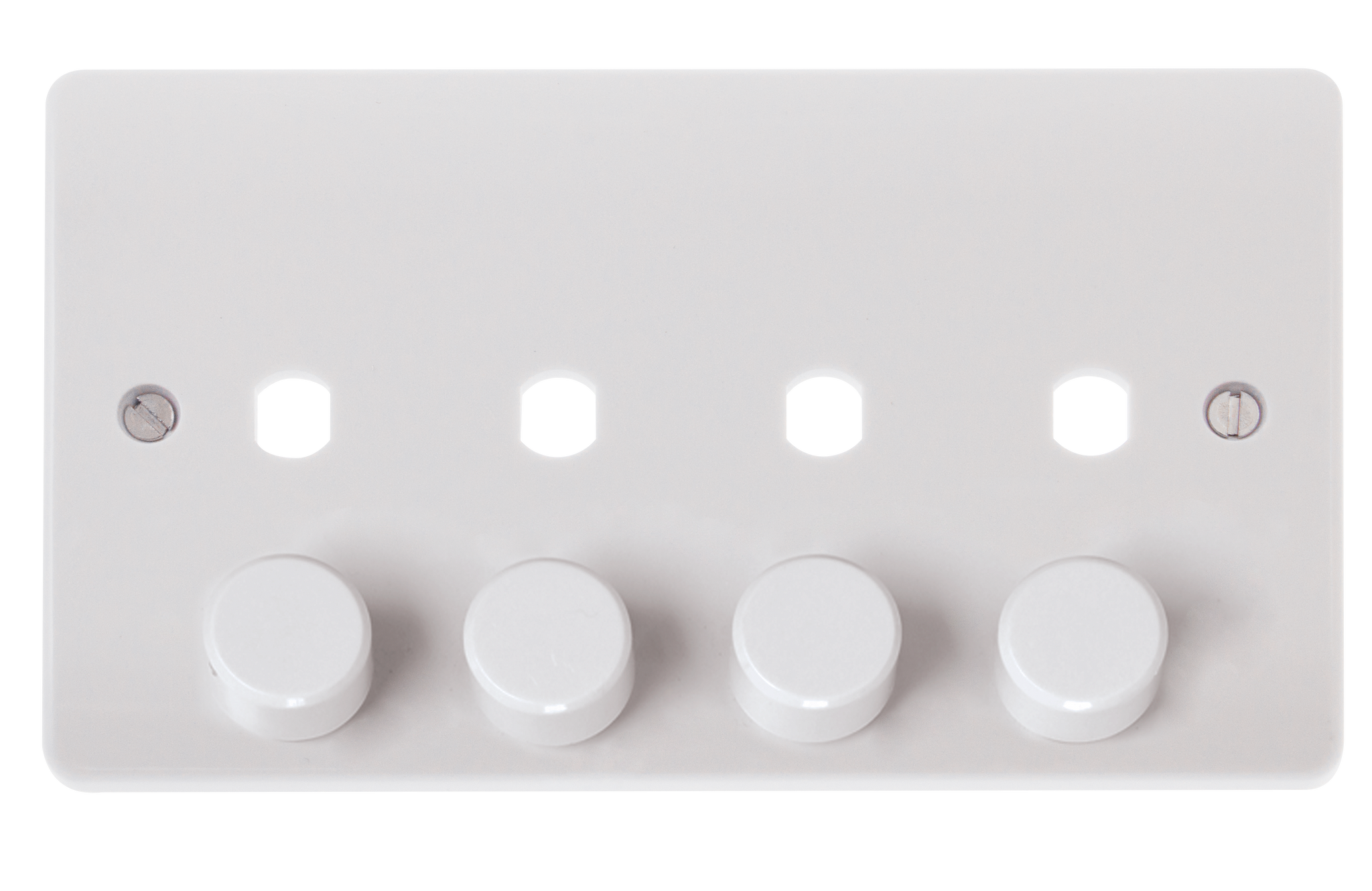 CLICK MODE MODE 4 GANG DOUBLE DIMMER PLATE & KNOBS