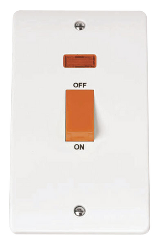 CLICK MODE 2-GANG45A D/P SWITCH WITH NEON