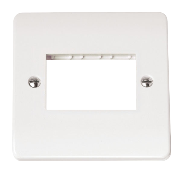 CLICK MODE SINGLE SWITCH PLATE 3 GANG APERTURE