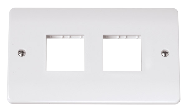 CLICK MODE DOUBLE SWITCH PLATE 4 GANG APERTURE
