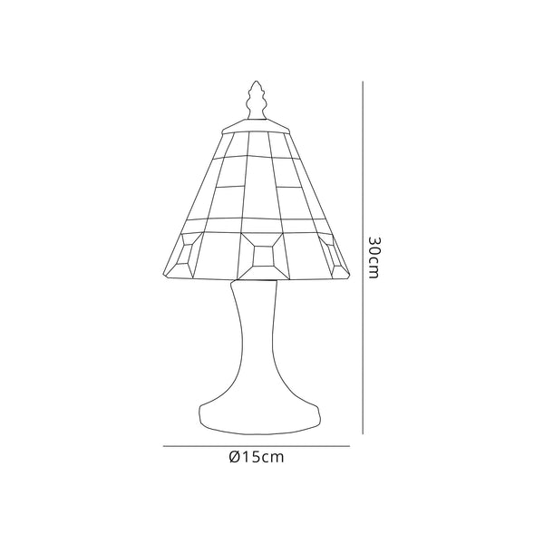 Checkers Tiffany Table Lamp