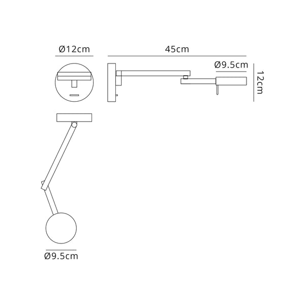 Read Adjustable Wall Light