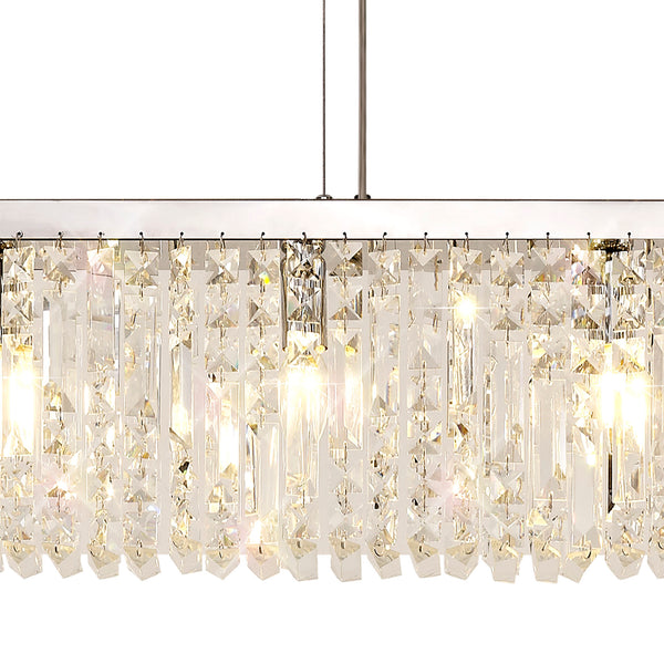 Titanic Rectangular Pure Crystal Chandelier