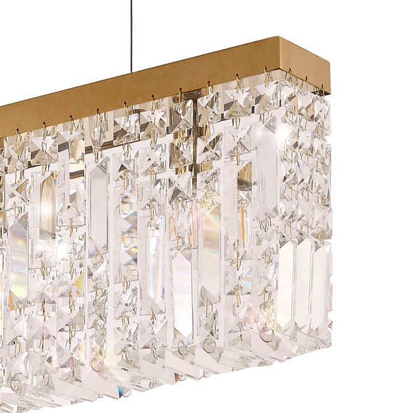 Titanic Rectangular Pure Crystal Chandelier