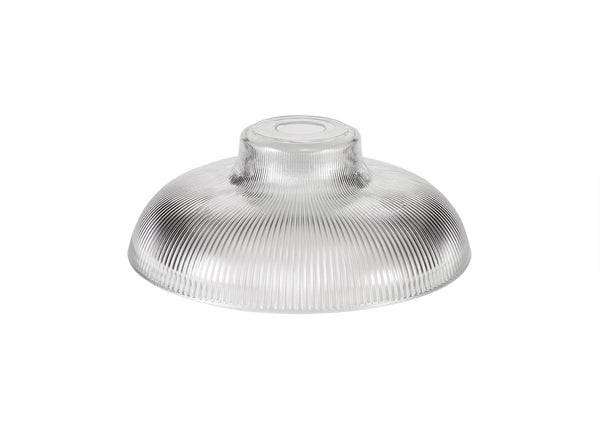 Warehouse Flat Ridged Glass Shade